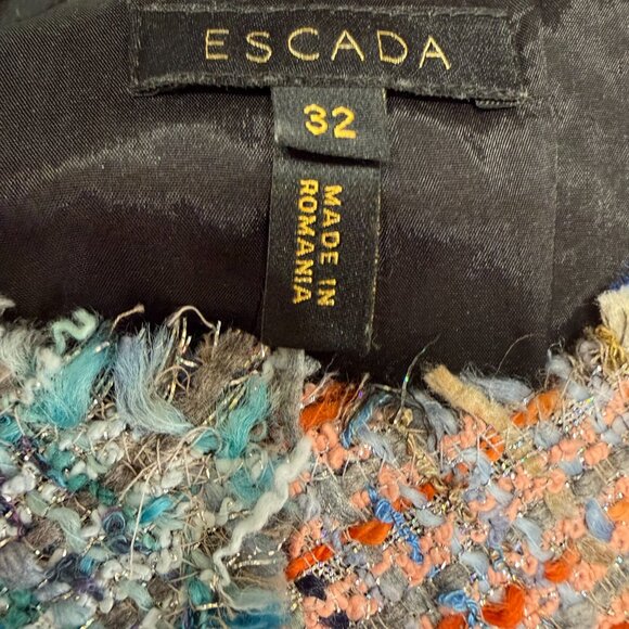 ESCADA TWEED MIDI DRESS SIZE 32D, XS/S US NEW - Picture 15 of 15